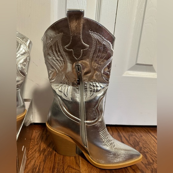 Chrome Cowgirl Boots Women’s 7.5 NEW - Picture 7 of 13